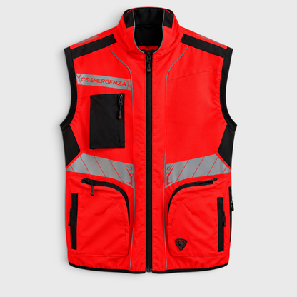 Gilet Tattico Operativo TITAN Rosso Fluo