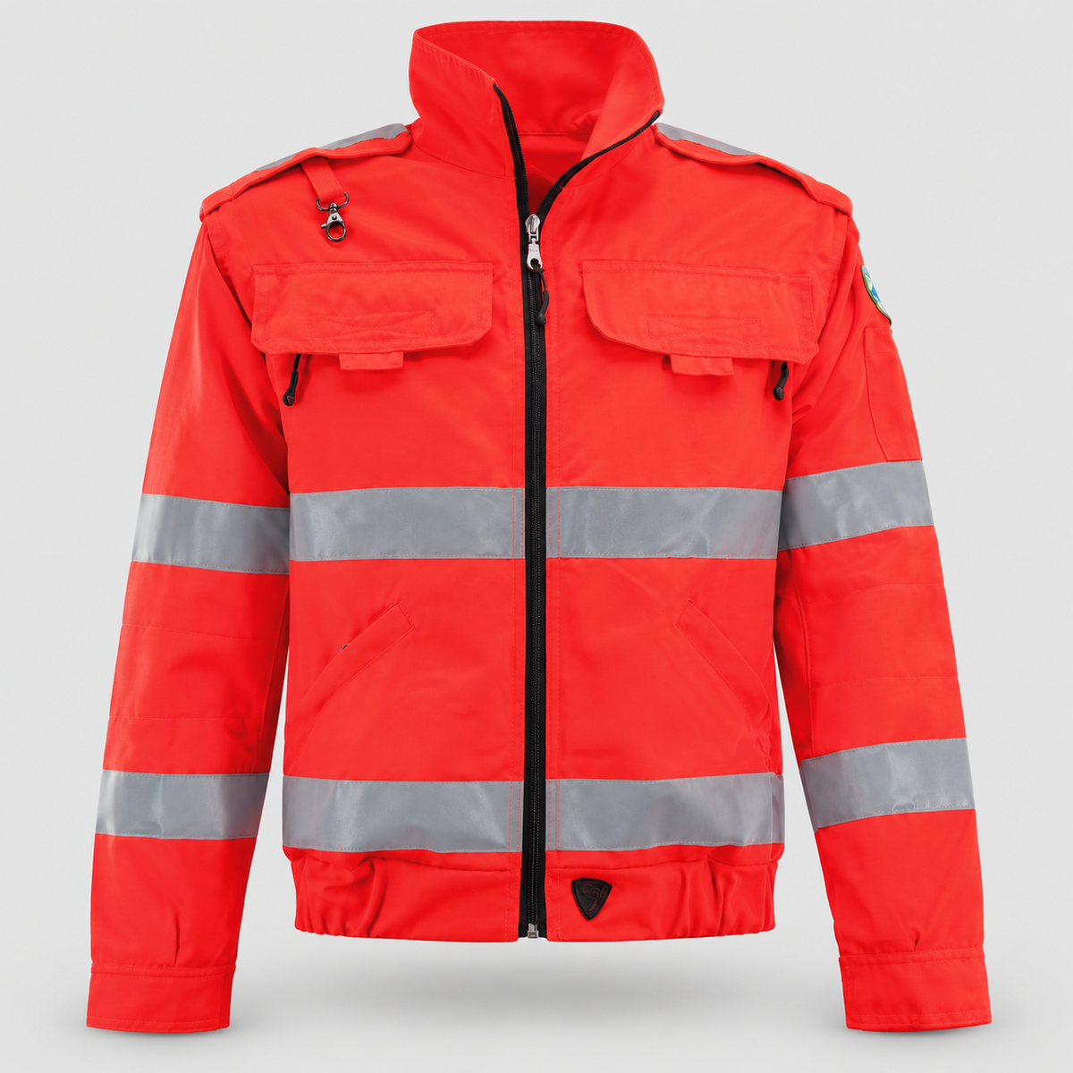 Giubbino GIUBTEC BETA 118 - Bande MICROSFERICHE Rosso Fluo