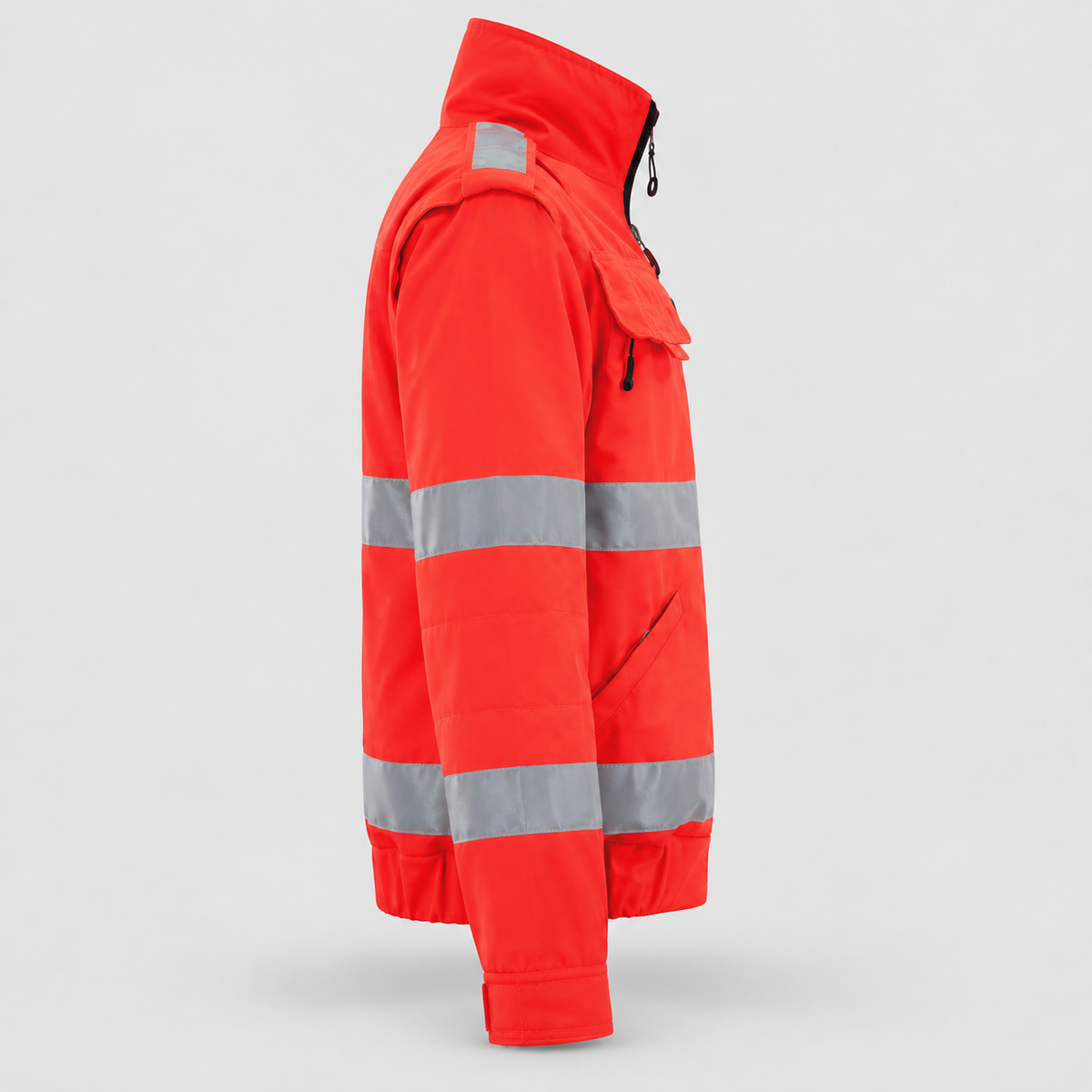 Giubbino GIUBTEC BETA 118 - Bande MICROSFERICHE Rosso Fluo