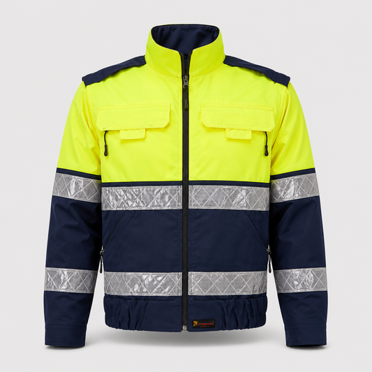 Giubbino art. GIUBTEC BETA PC Giallo Fluo/Blu Navy