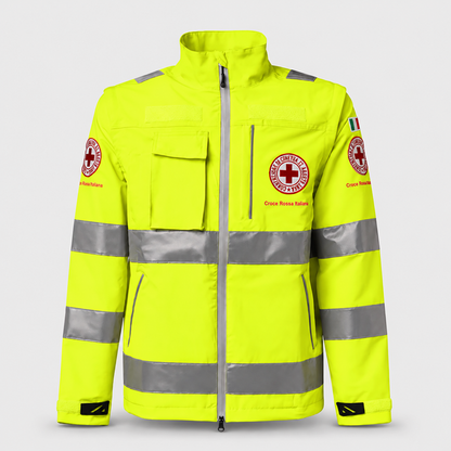 Giubbino intervento CRI ALTA VISIBILITA' ITEM ALL. B1 Giallo Fluo L
