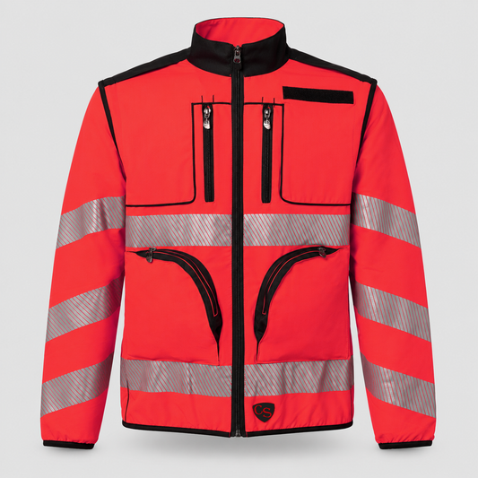 Giubbino GIUBTEC EVO - EN 20471 Rosso Fluo
