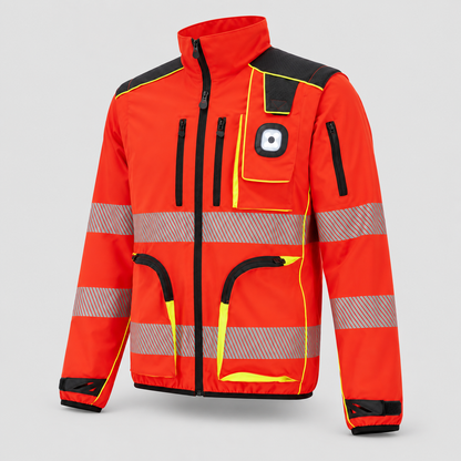 Giubbino art. GIUBTEC LUMEN Rosso Fluo