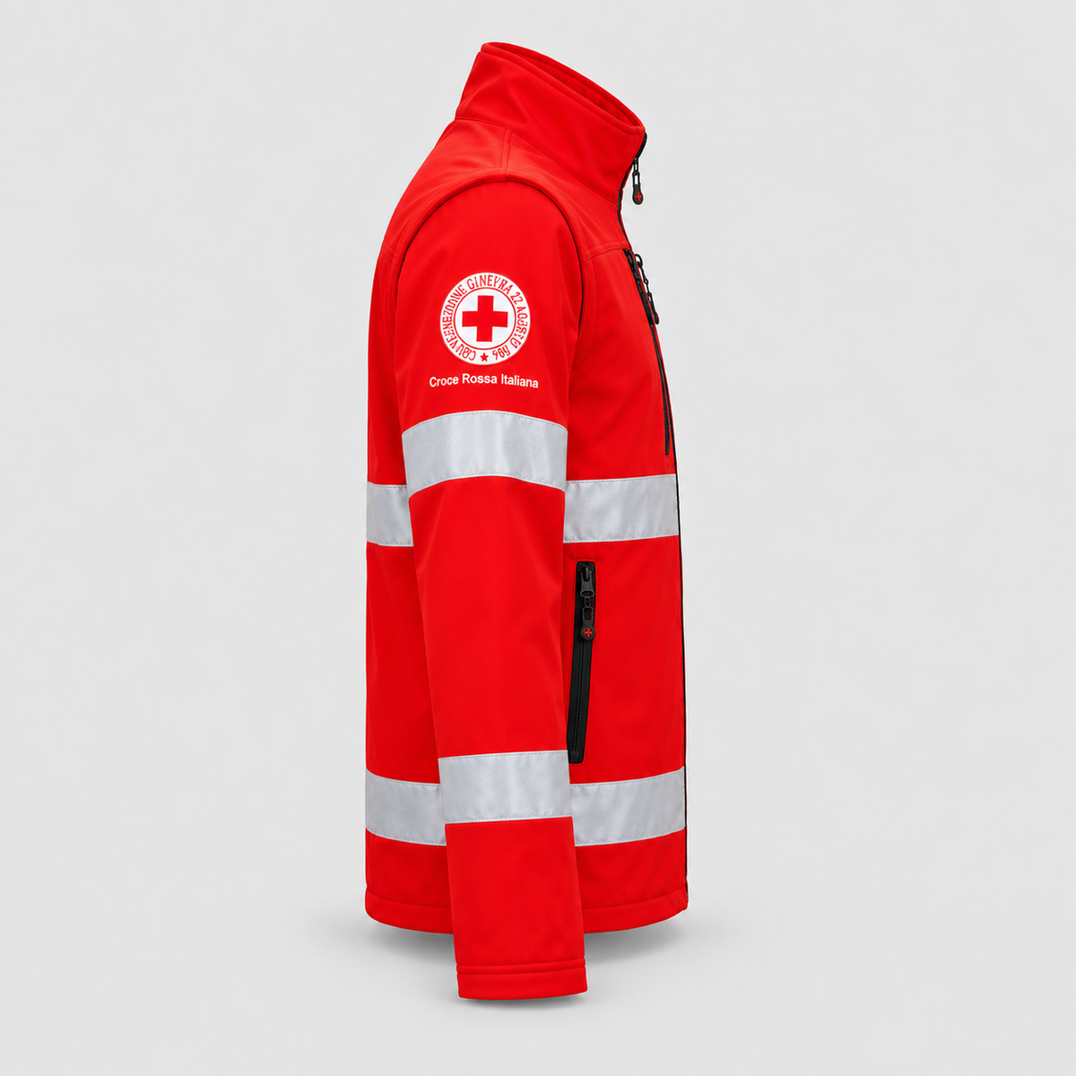 Giubbino Termico SoftShell ITEM7 ancorabile a GUSCRI23 Rosso Ban