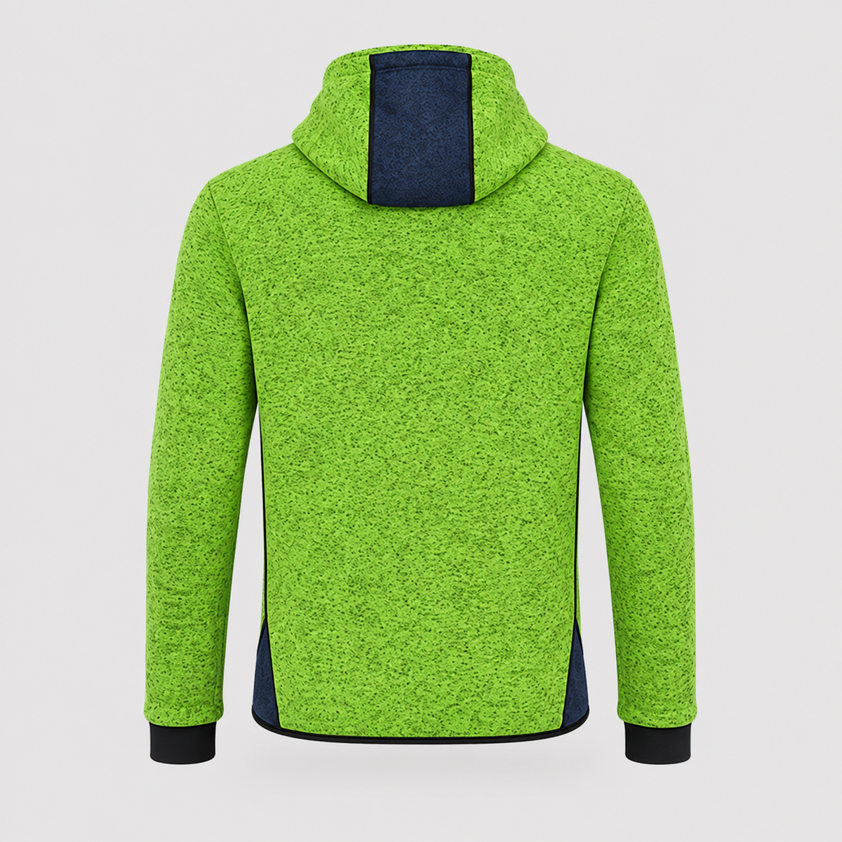 Giubbino GIUBTEC WOOL lavorato a maglia Giallo Fluo/Blu Navy
