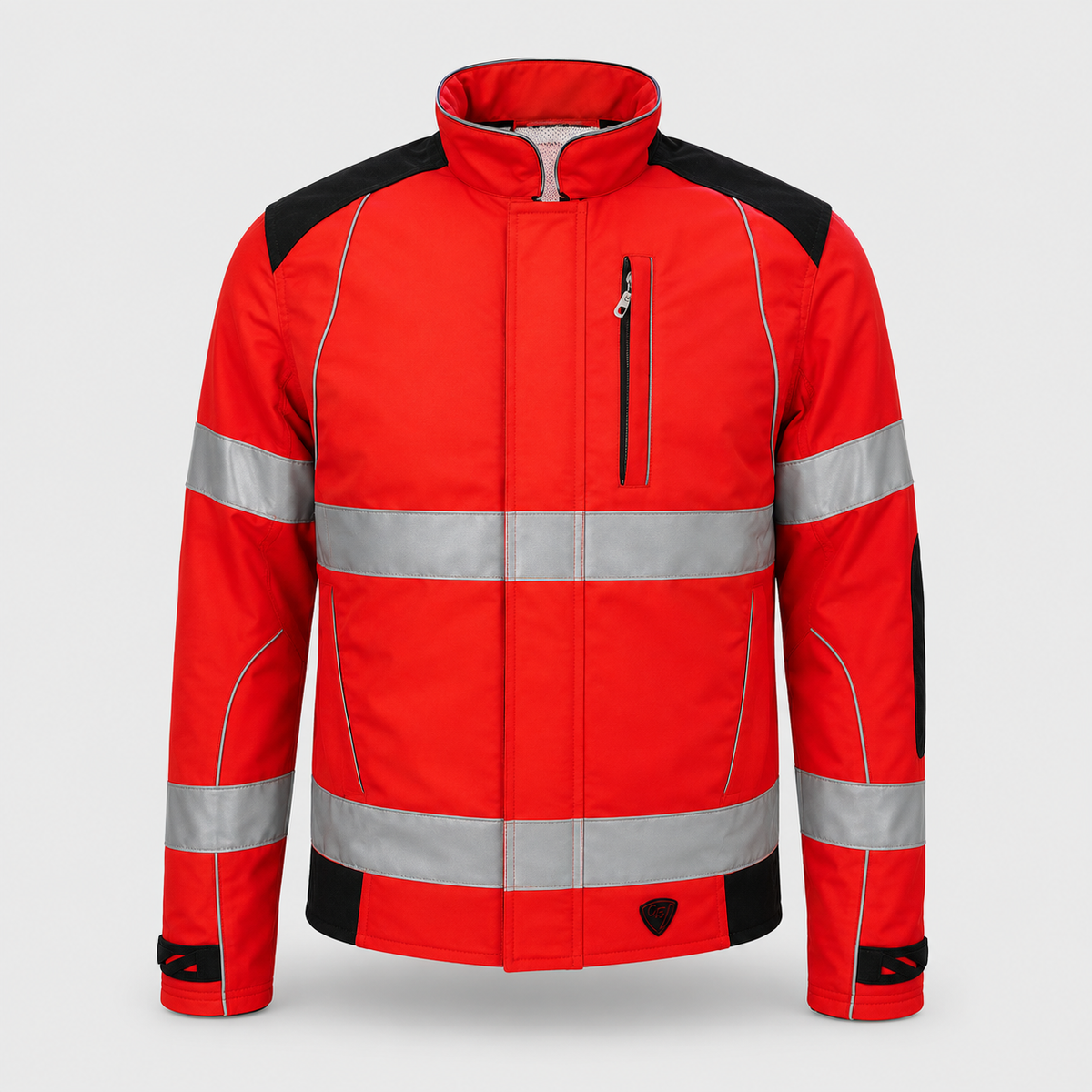Giubbino GIUBTEC CLIMBING SOFTSHELL Rosso Fluo/Nero
