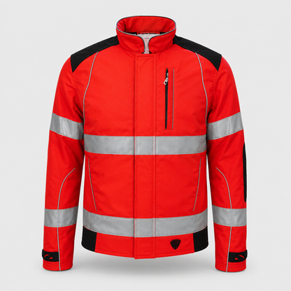 Giubbino GIUBTEC CLIMBING SOFTSHELL Rosso Fluo/Nero