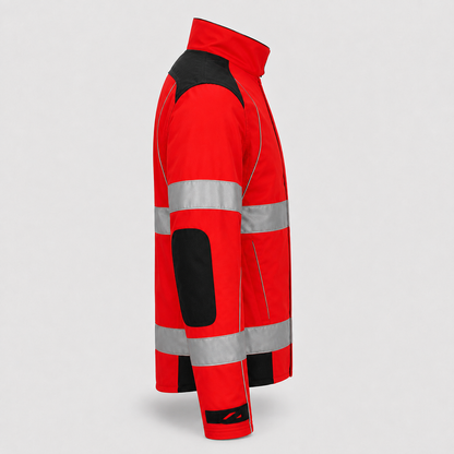Giubbino GIUBTEC CLIMBING SOFTSHELL Rosso Fluo/Nero