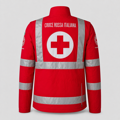 Giubbino Operativo CRI Poliammide/Elastan Rosso Ban