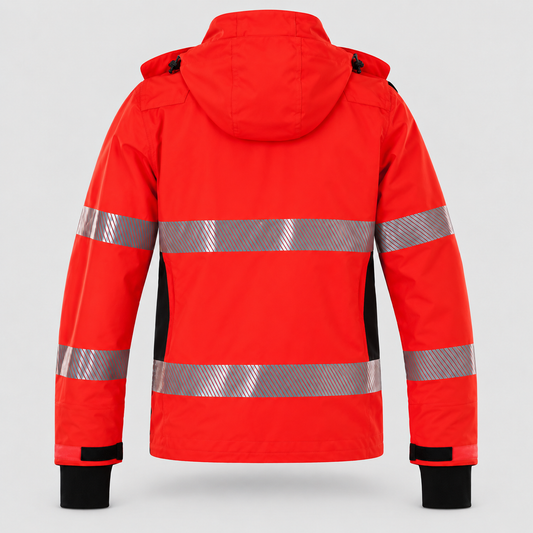 Guscio Antipioggia VIPER Rosso Fluo