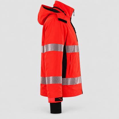 Guscio Antipioggia VIPER Rosso Fluo