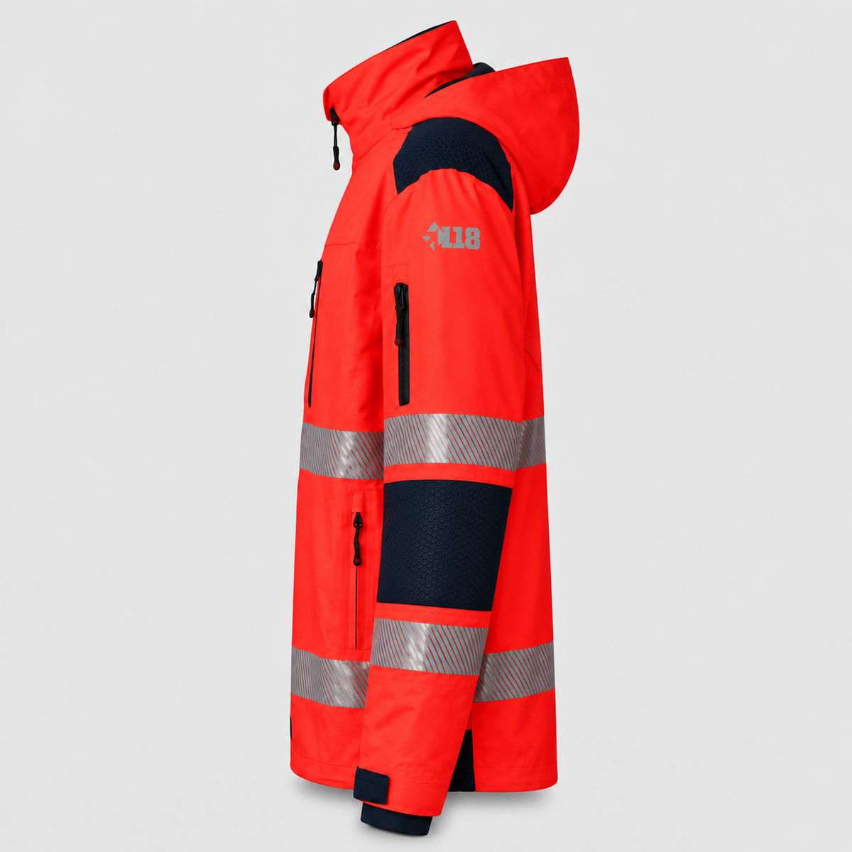 Guscio KRONOS Rosso Fluo/Blu Navy