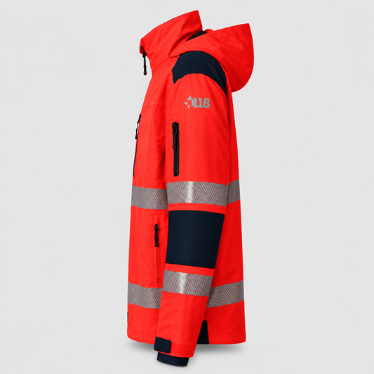 Guscio KRONOS Rosso Fluo/Blu Navy