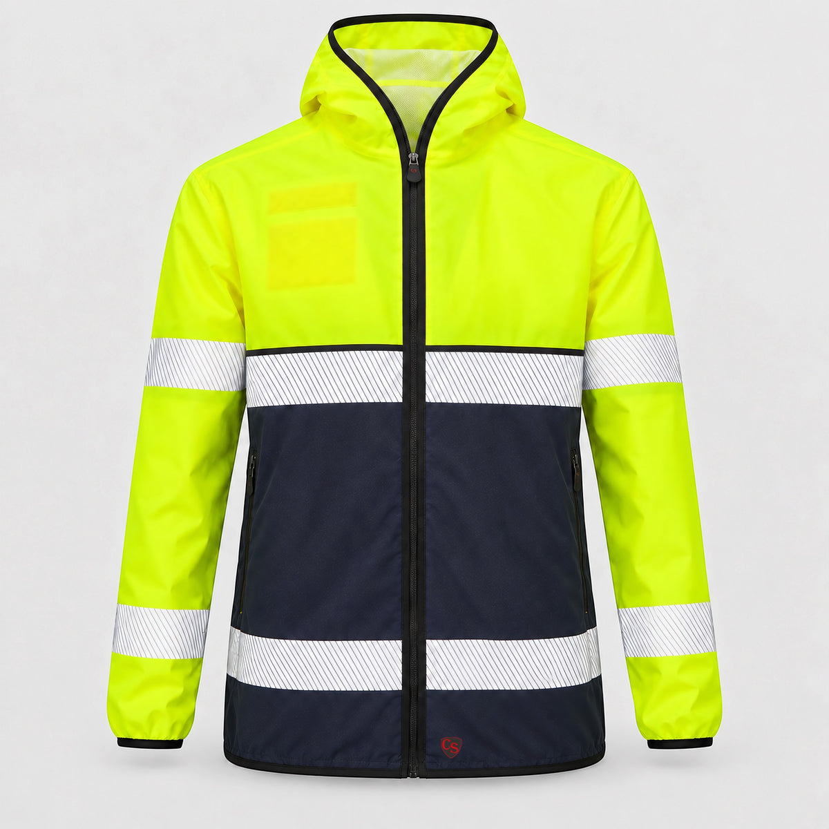 Guscio MAIA Idrorepellente EN20471/EN343 Giallo Fluo/Blu Navy