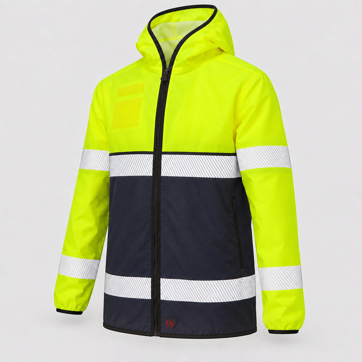 Guscio MAIA Idrorepellente EN20471/EN343 Giallo Fluo/Blu Navy