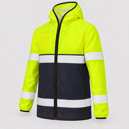 Guscio MAIA Idrorepellente EN20471/EN343 Giallo Fluo/Blu Navy
