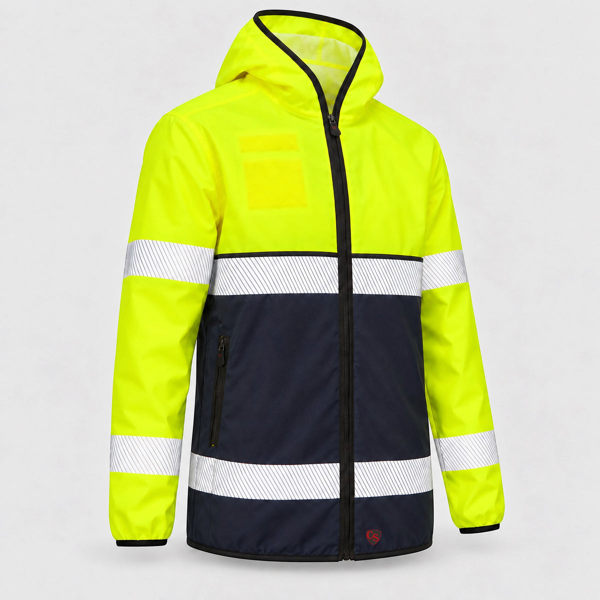 Guscio MAIA Idrorepellente EN20471/EN343 Giallo Fluo/Blu Navy