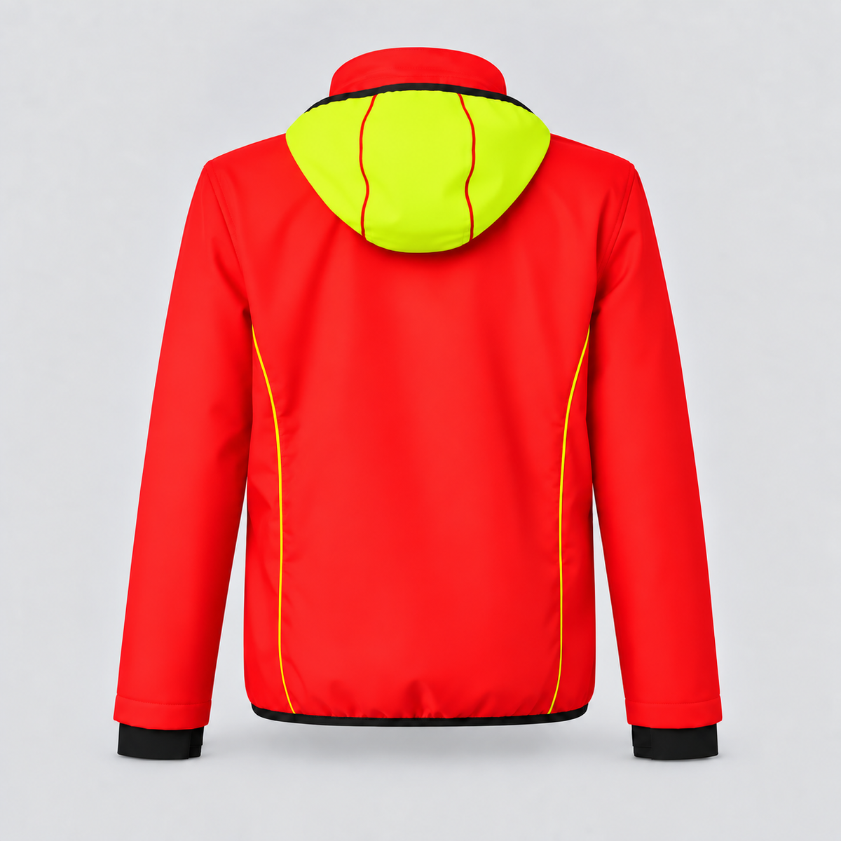 Giubbino Softshell JUPITER Rosso Fluo/Giallo Fluo