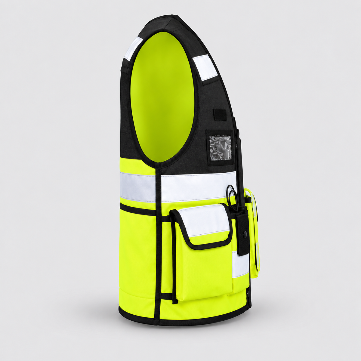 Gilet tattico art. KXTAC TACTICAL VEST Nero/Giallo Fluo M-XL