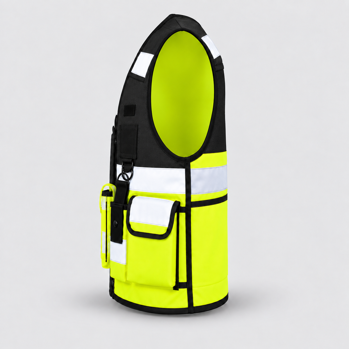 Gilet tattico art. KXTAC TACTICAL VEST Nero/Giallo Fluo M-XL