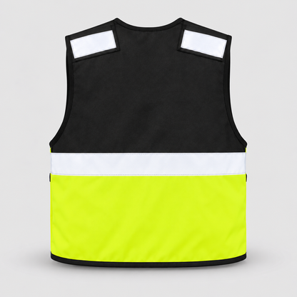 Gilet tattico art. KXTAC TACTICAL VEST Nero/Giallo Fluo M-XL