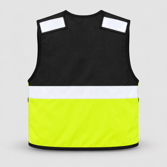 Gilet tattico art. KXTAC TACTICAL VEST Nero/Giallo Fluo M-XL