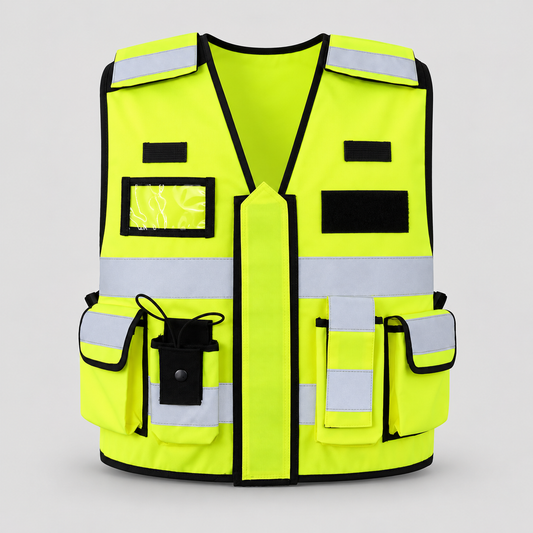 Gilet tattico art. KXTAC TACTICAL VEST Giallo Fluo 2XL-4XL