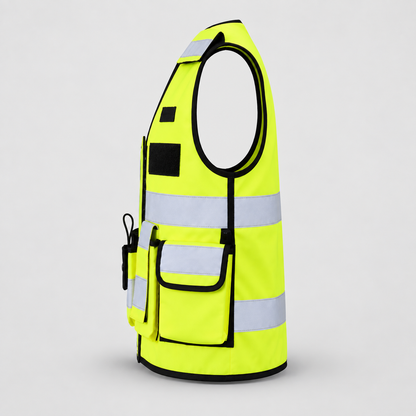 Gilet tattico art. KXTAC TACTICAL VEST Giallo Fluo 2XL-4XL