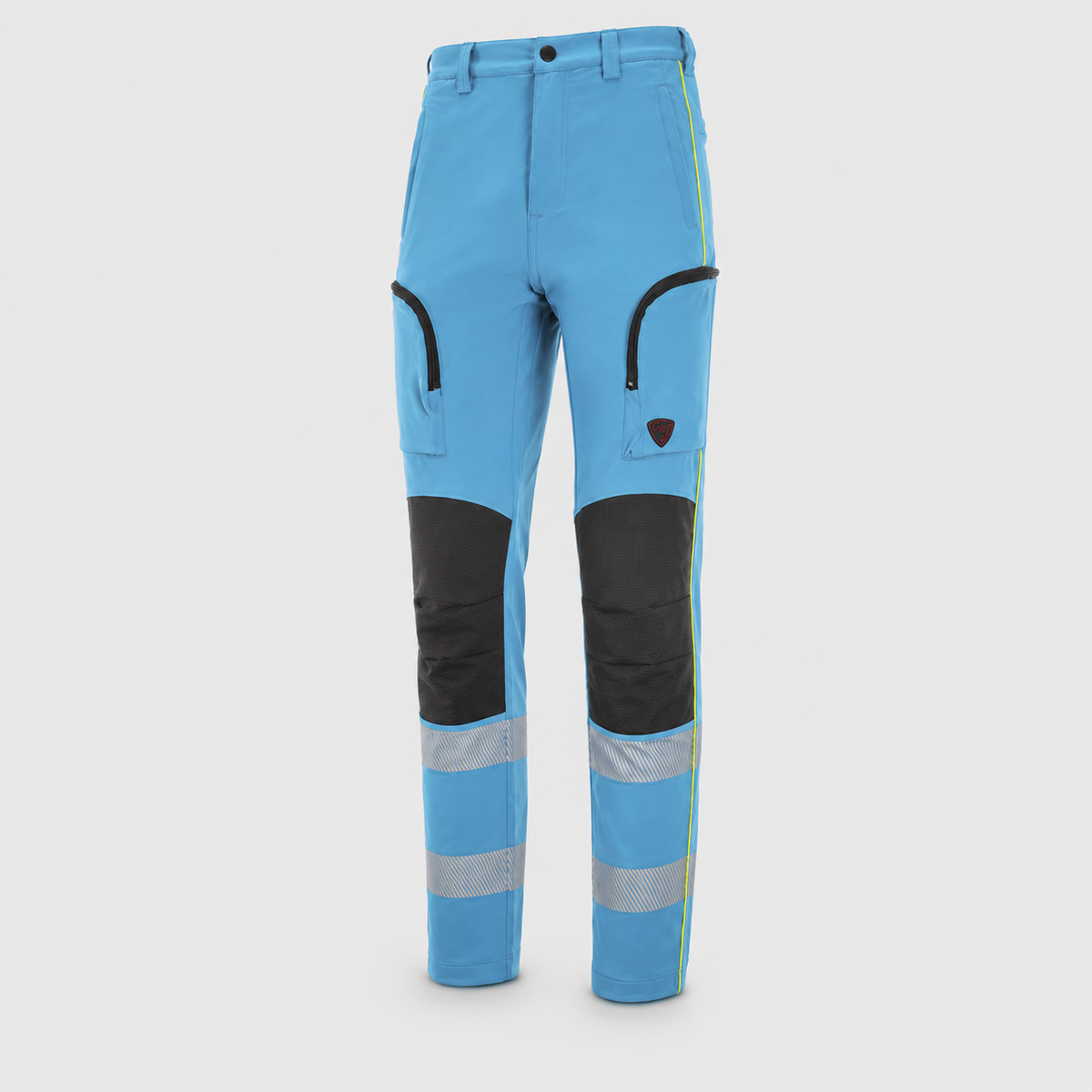 Pantalone POWER MIS FINE SERIE TESSUTO LISCIO Giallo Fluo/Ciano