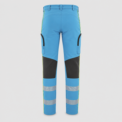 Pantalone POWER MIS FINE SERIE TESSUTO LISCIO Giallo Fluo/Ciano
