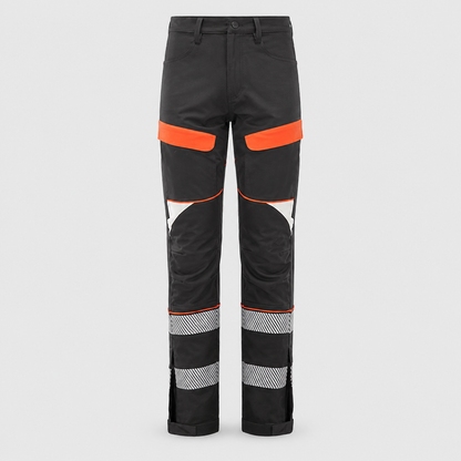 Pantalone TANGO Nero/Rosso Fluo
