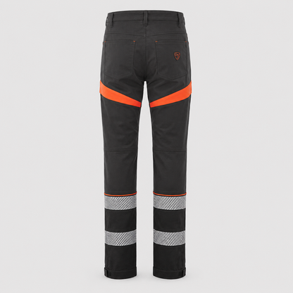 Pantalone TANGO Nero/Rosso Fluo