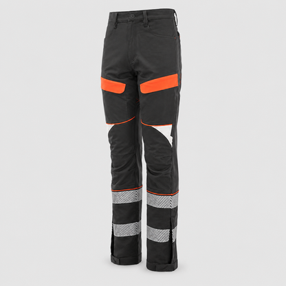 Pantalone TANGO Nero/Rosso Fluo