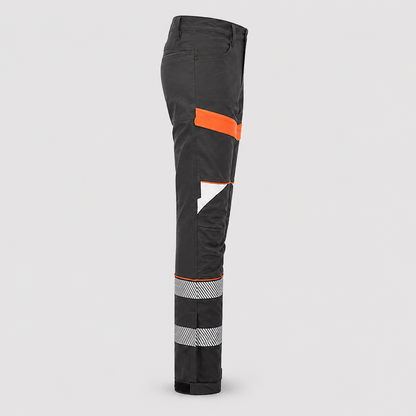 Pantalone TANGO Nero/Rosso Fluo