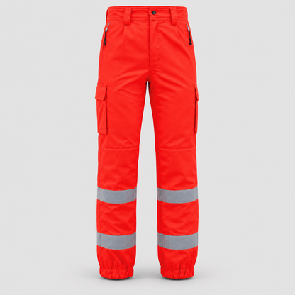 Pantalone PANTEC BETA 118 - Bande MICROSFERICHE Rosso Fluo