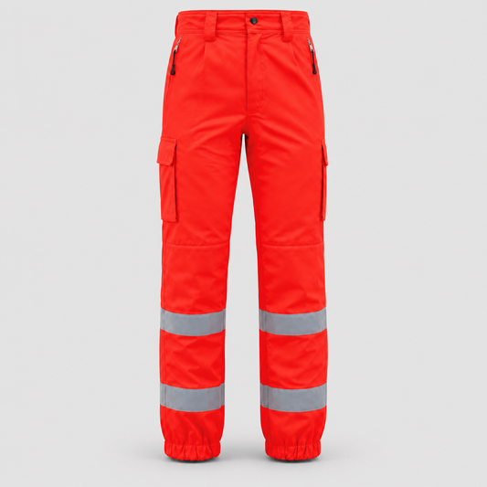 Pantalone PANTEC BETA 118 - Bande MICROSFERICHE Rosso Fluo