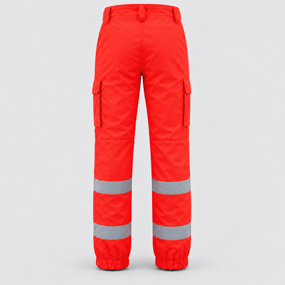 Pantalone PANTEC BETA 118 - Bande MICROSFERICHE Rosso Fluo