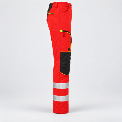 Pantalone art. CENTAURO con protezioni 17092-4:18 liv.A Rosso Fluo