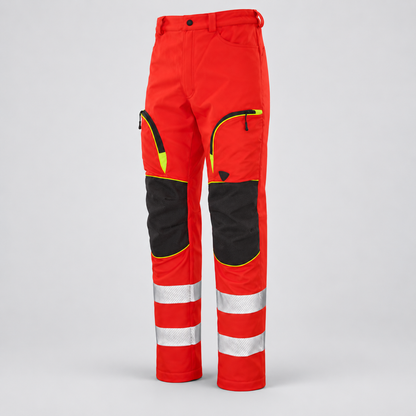 Pantalone art. CENTAURO con protezioni 17092-4:18 liv.A Rosso Fluo