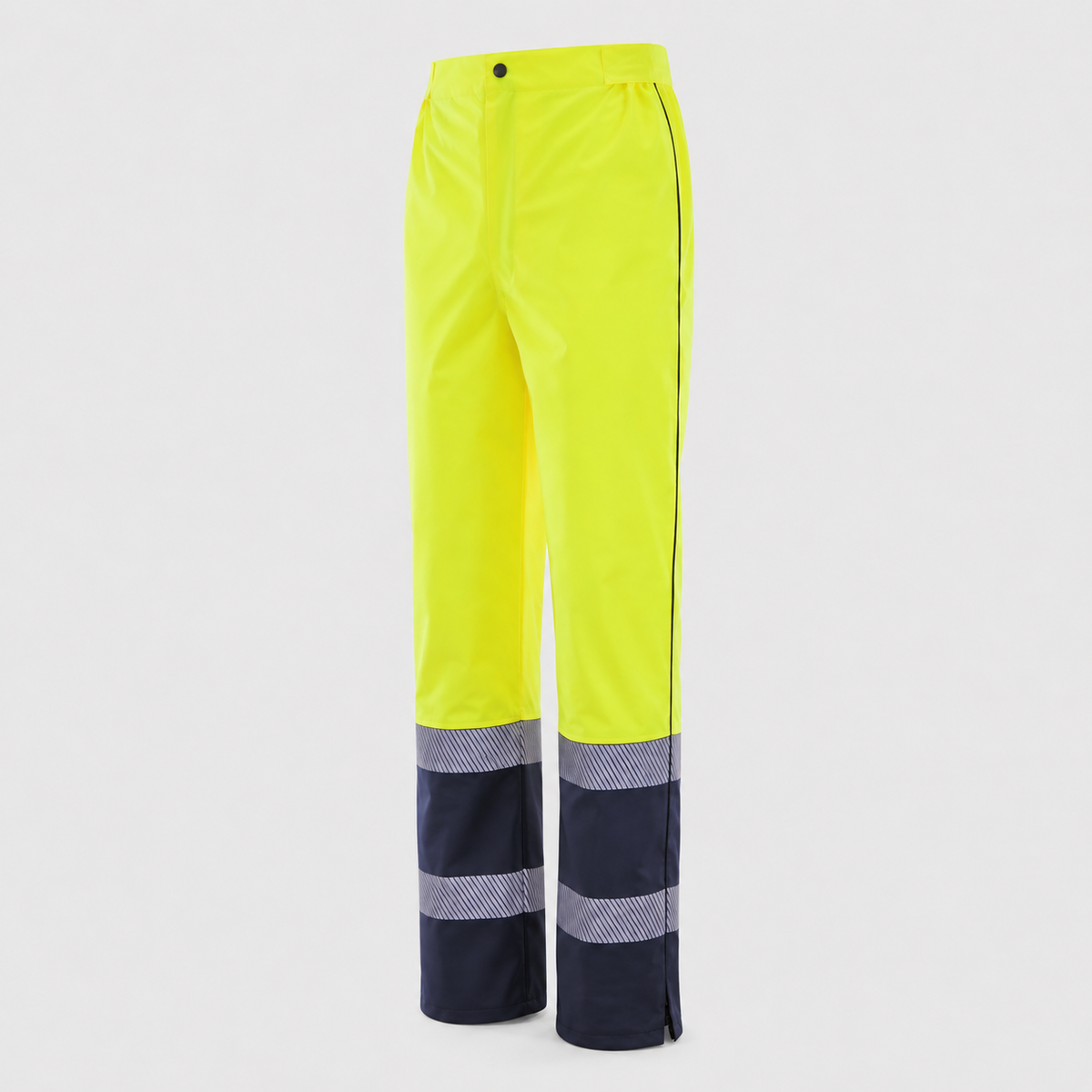 Pantapioggia/Sovrapantalone PC - impermeabile Blu Navy/Giallo Fluo