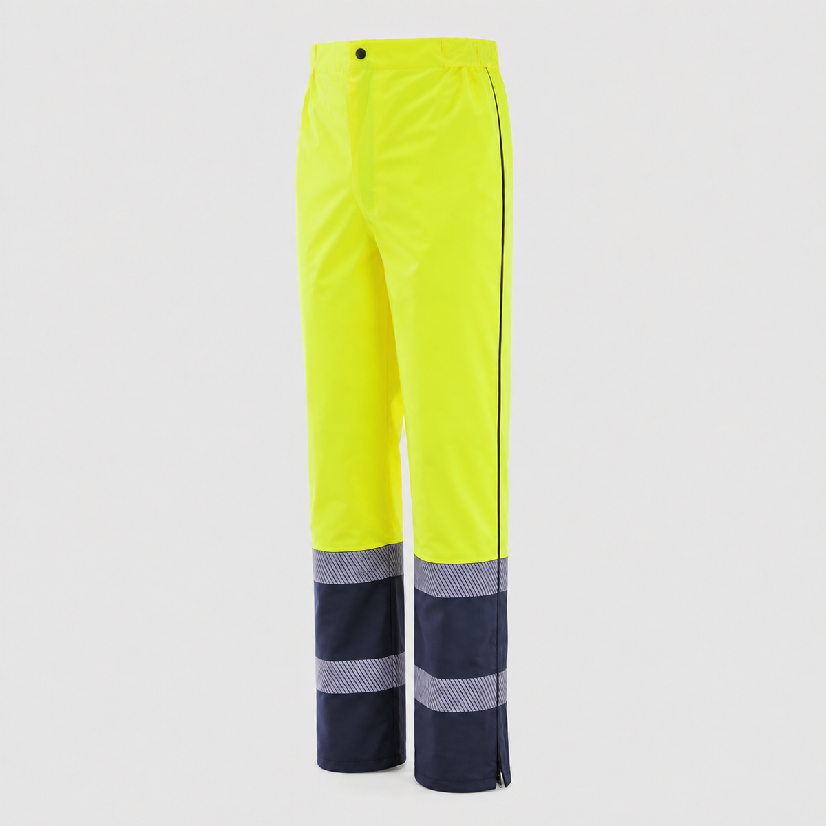 Pantapioggia/Sovrapantalone PC - impermeabile Blu Navy/Giallo Fluo