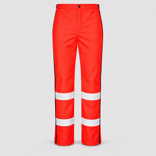 Pantapioggia/Sovrapantalone PC - impermeabile Rosso Fluo