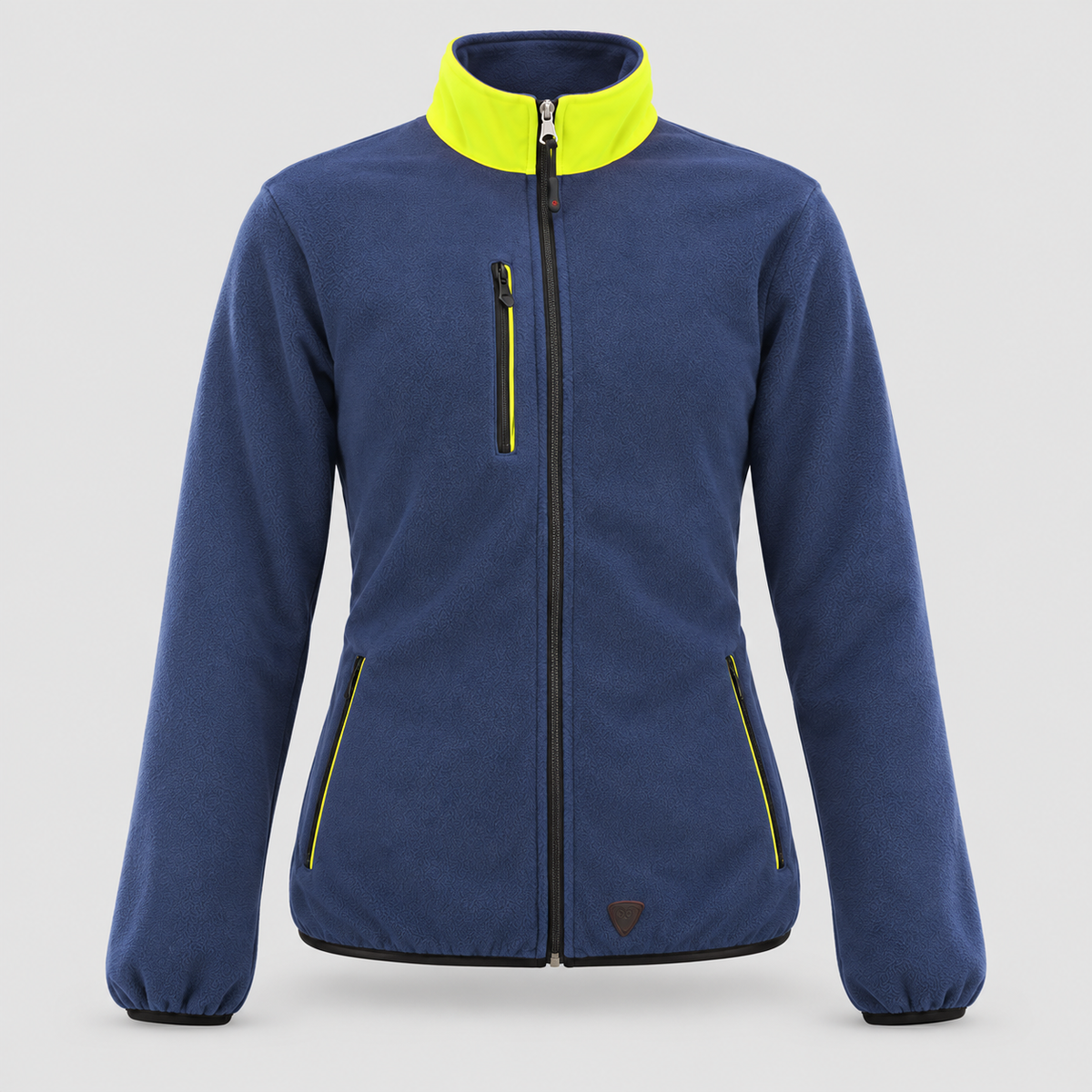 Maglione in Pile art. PILE 3S Blu Navy/Giallo Fluo