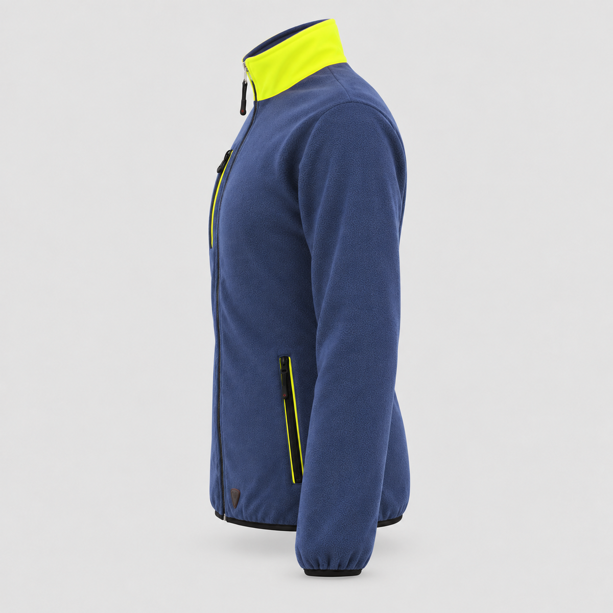 Maglione in Pile art. PILE 3S Blu Navy/Giallo Fluo
