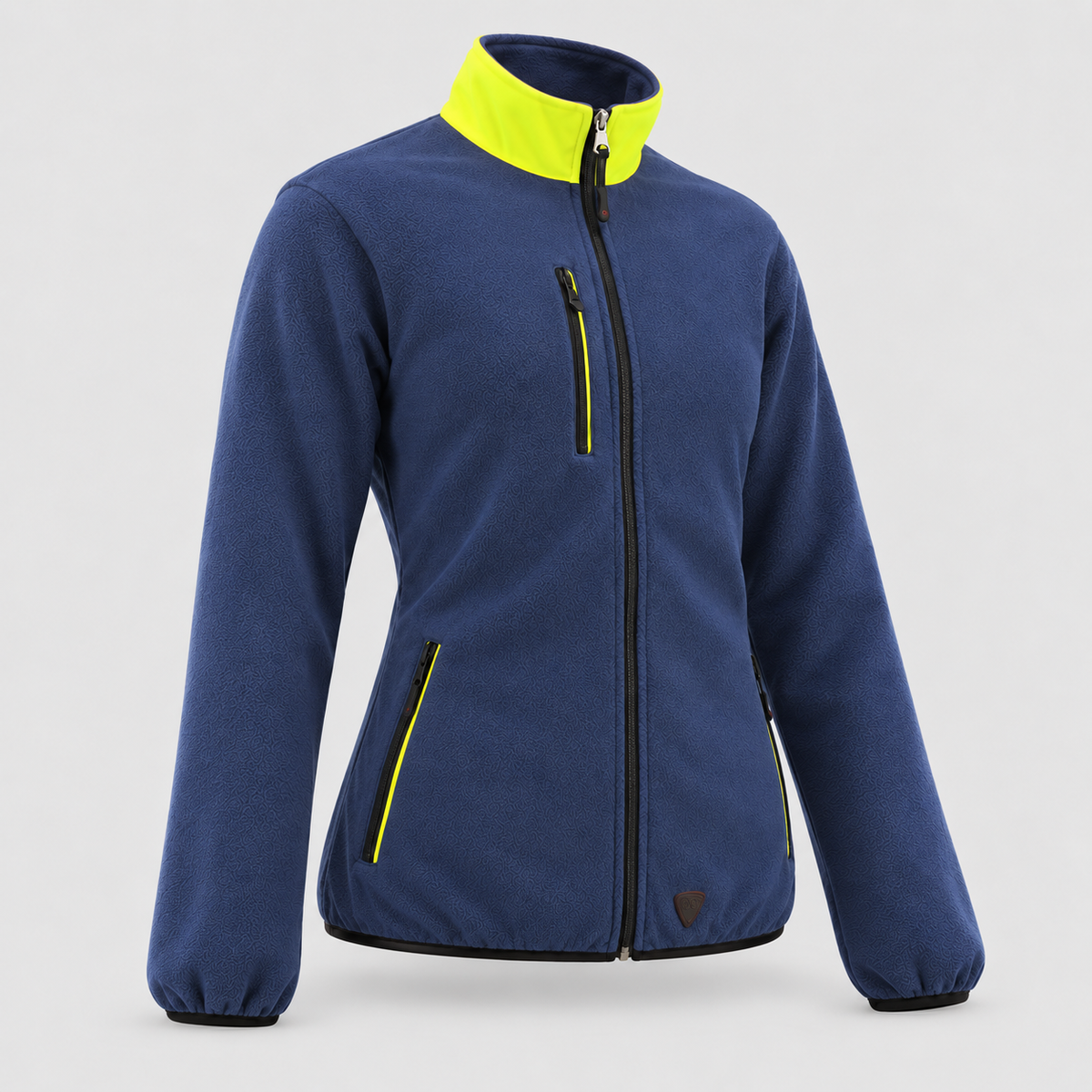 Maglione in Pile art. PILE 3S Blu Navy/Giallo Fluo
