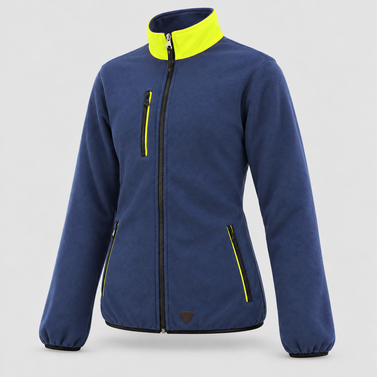 Maglione in Pile art. PILE 3S Blu Navy/Giallo Fluo