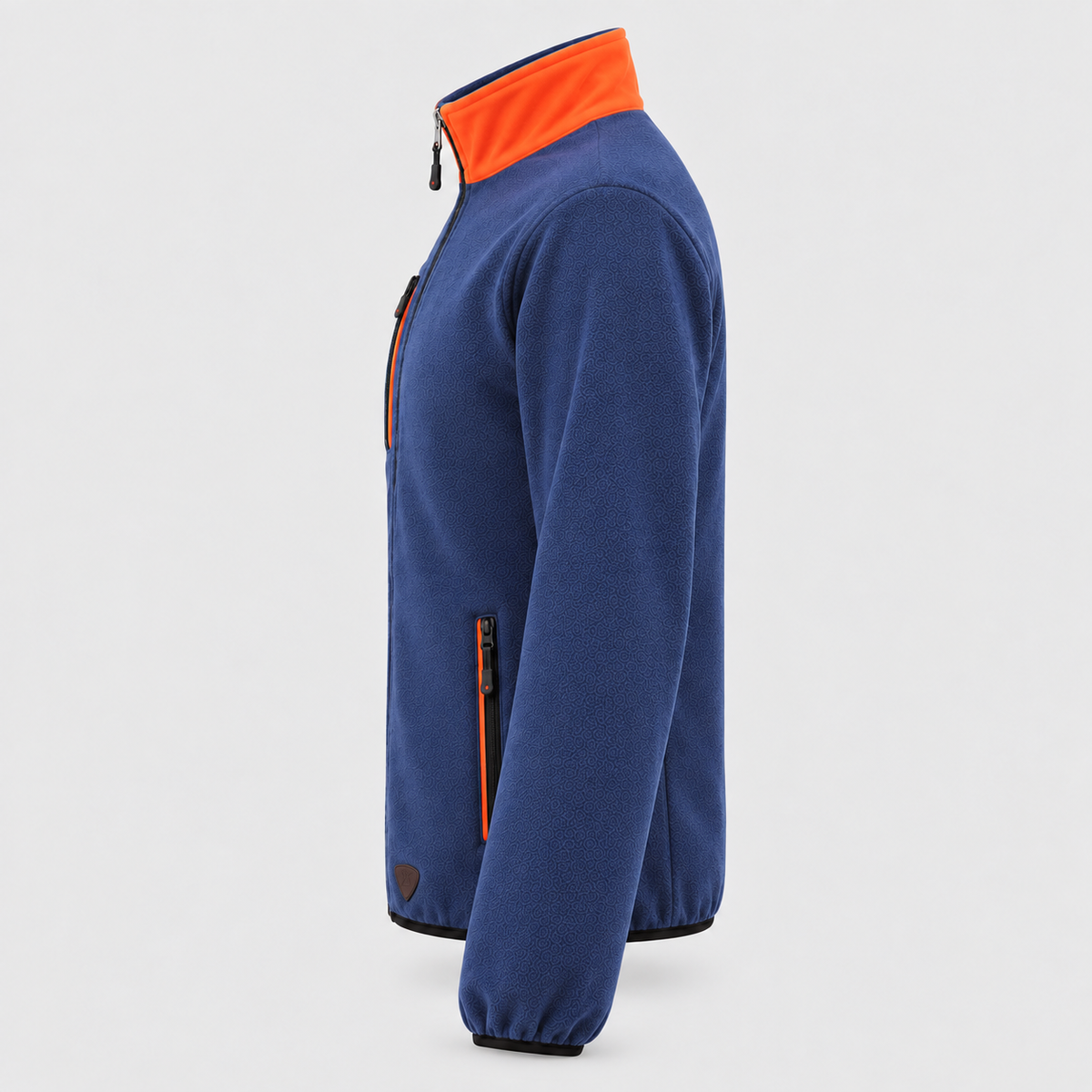 Maglione in Pile art. PILE 3S Blu Navy / Rosso Fluo