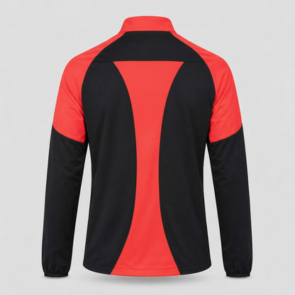 Pile/Maglia termica HeliRescue Nero/Rosso Fluo