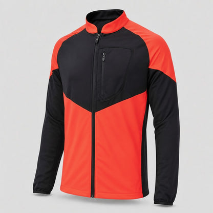 Pile/Maglia termica HeliRescue Nero/Rosso Fluo