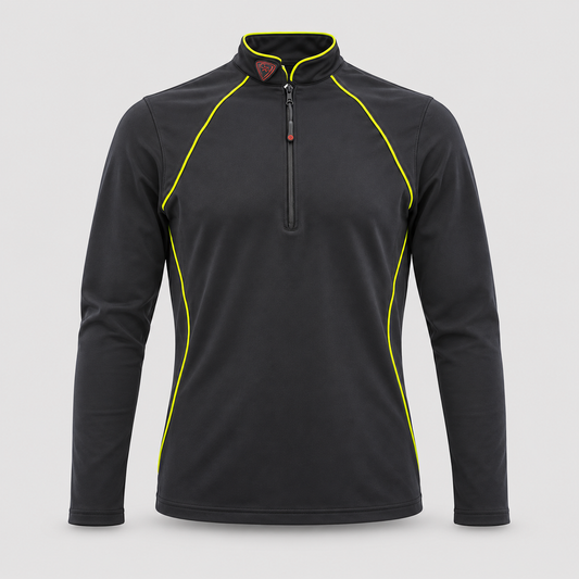 Maglia Termica WIND BLIZZARD poliammide/elastan Nero/Giallo Fluo
